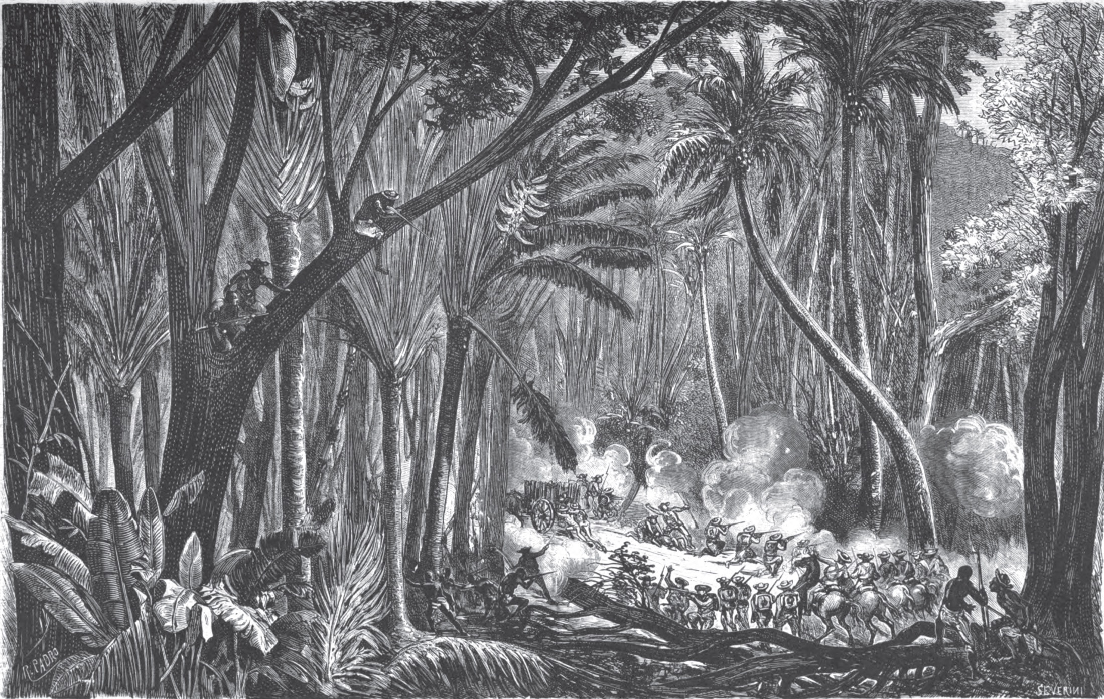 A fight in the manigua, Cuba, 1872
